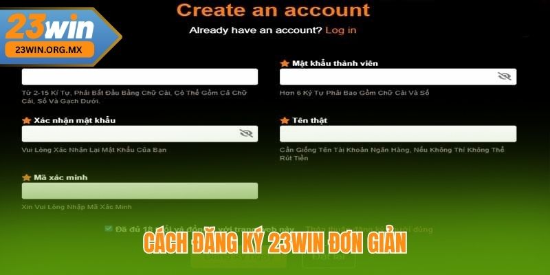 Cách Đăng Ký 23WIN Đơn Giản