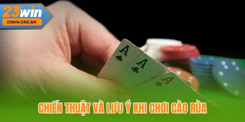 Chiến Thuật Và Lưu Ý Khi Chơi Cào Rùa